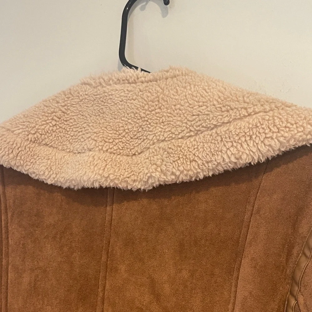 Avec Les Filles Faux Shearling Trench Coat size XS - Picture 9 of 13